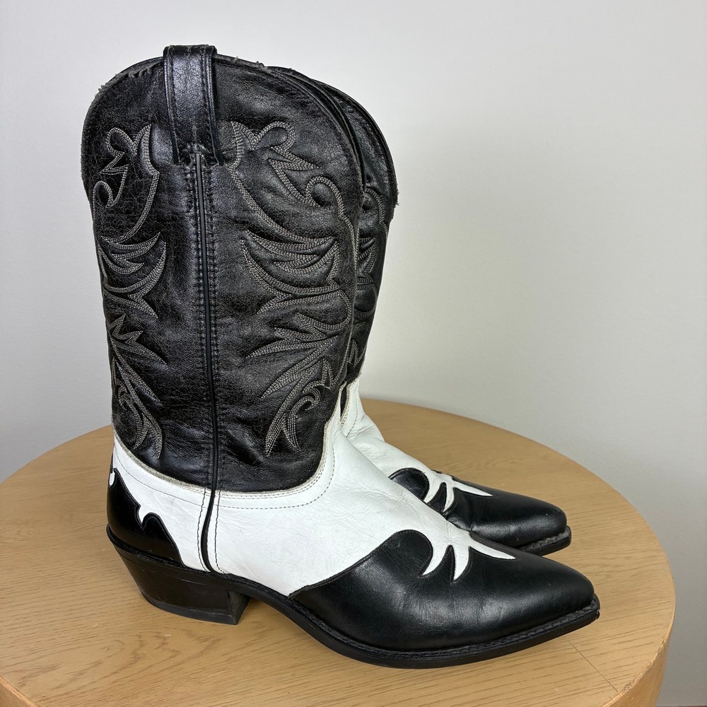 Laredo Western Cowboy Boots Mens 11.5 D Pointed Toe Rockabilly Retro Rodeo